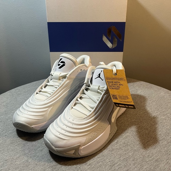 Nike Air Jordan Luka 3 TB White Black Grey Fog Men's Shoe Size 10 FQ7453 106 - Picture 1 of 11